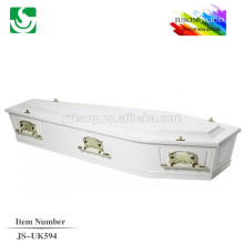 satin interior metal handles white coffin